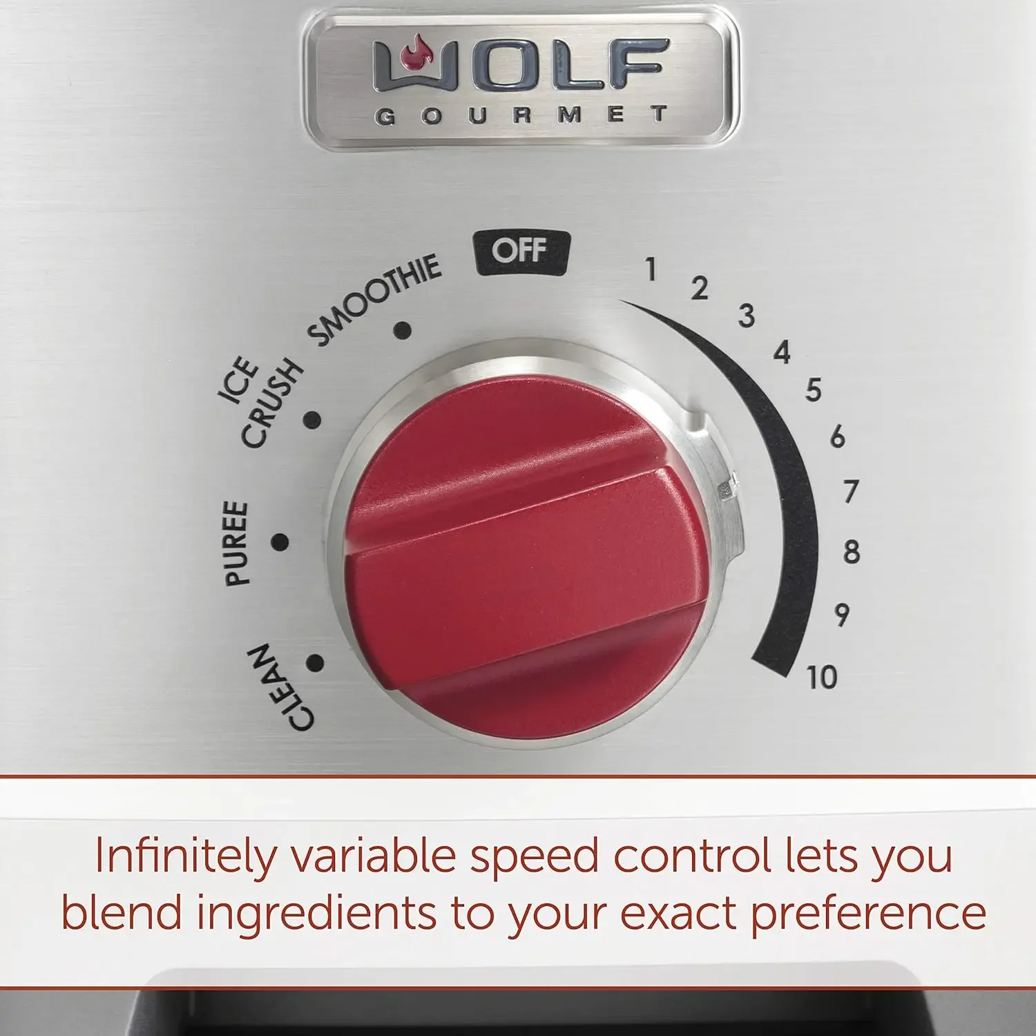 Gourmet Pro-Performance Blender, 64 oz Jar, 4 program settings, 12.5 AMPS, Blends Food, Shakes and Smoothies, Red Knob, Sta 4