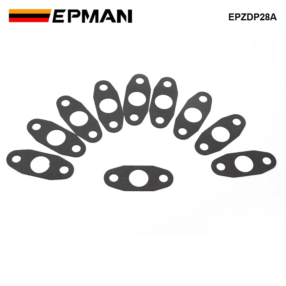 EPMAN 10 PCS Turbo Gasket Oil Feed Return Hose Drain Pipe Gasket Universal Seal T3 T4 EPZDP28A