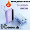 20000mAh Mini Power Bank Built in Cables External Battery  for IPhone Samsung Xiaomi Powerbank Spare Battery 3