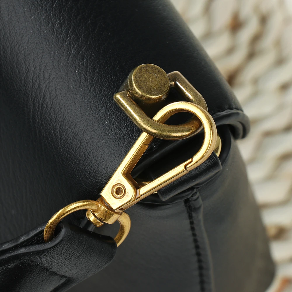Leather Shoulder Pads Handbag Briefcases Purse Straps Belt Handle Fixing  Clip | eBay