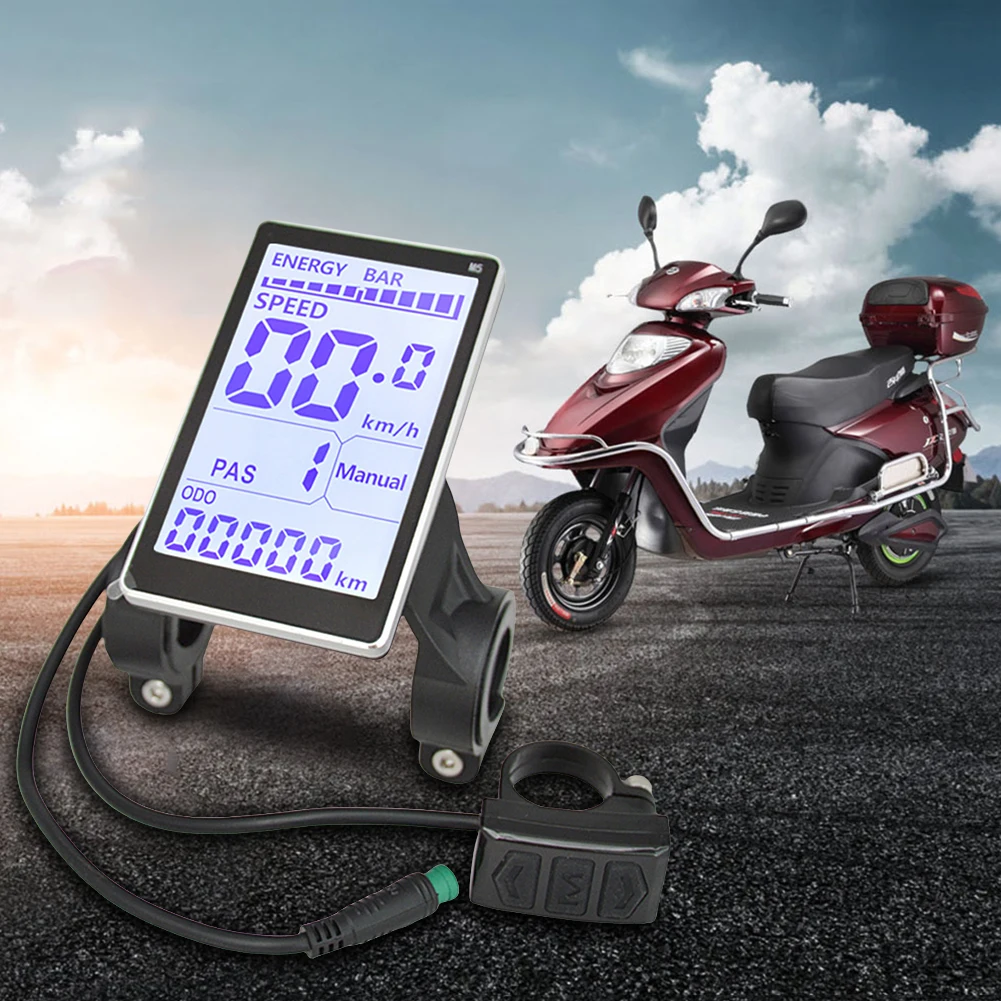 Waterproof ABS Electric Bike LCD Display Screen for Mountain E Scooters