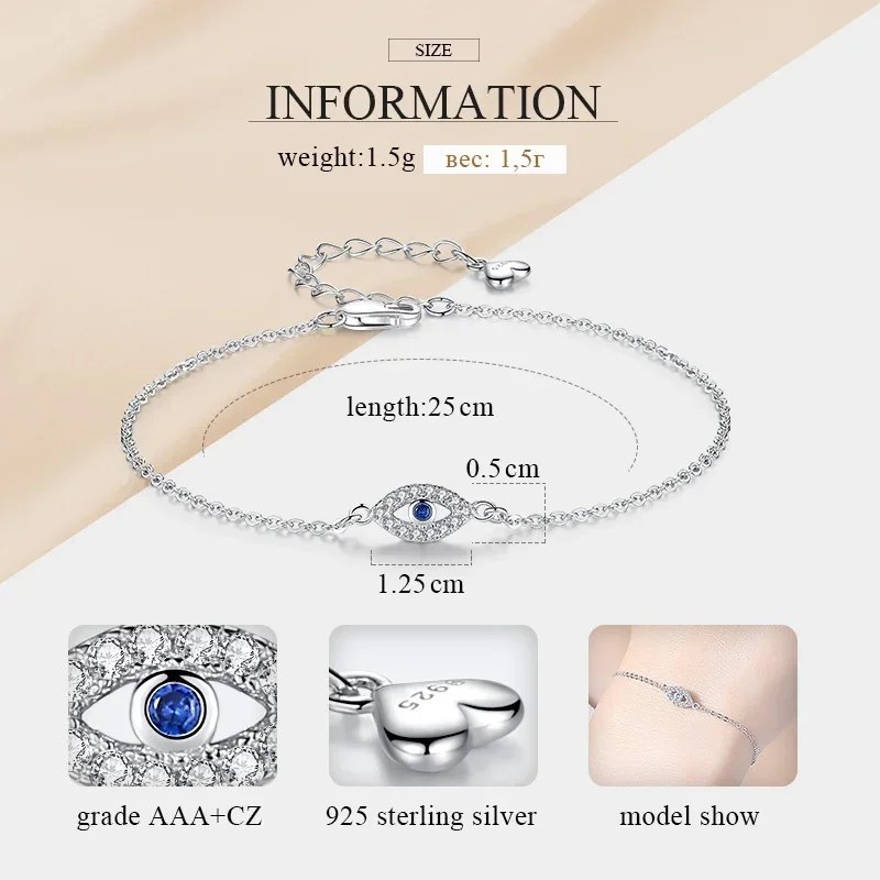 TONGZHE 여성 악마의 눈 팔찌  팔찌 CZ 럭키 터키 쥬얼리 여성을위한 커플 팔찌 Pulsera