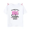 I'm Going To Be A Big Sister Printed Girls Shirt Tee Pregnancy Announcement Kids T-shirt Child Summer Short Sleeve Clothes Tops 4