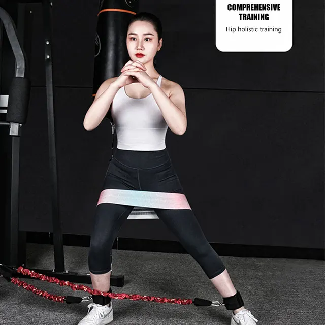 1 set Training Resistance Band Leg Hip Power Strengthen Pull Rope Belt System Cable Machine Gym Home Workout Fitness Equipment 3