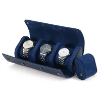 Embers cuir montre rouleau 1 2 3 fentes luxe véritable montre boîte de rangement sac de voyage boîtier de montre boîte-cadeau pochette de montre 6