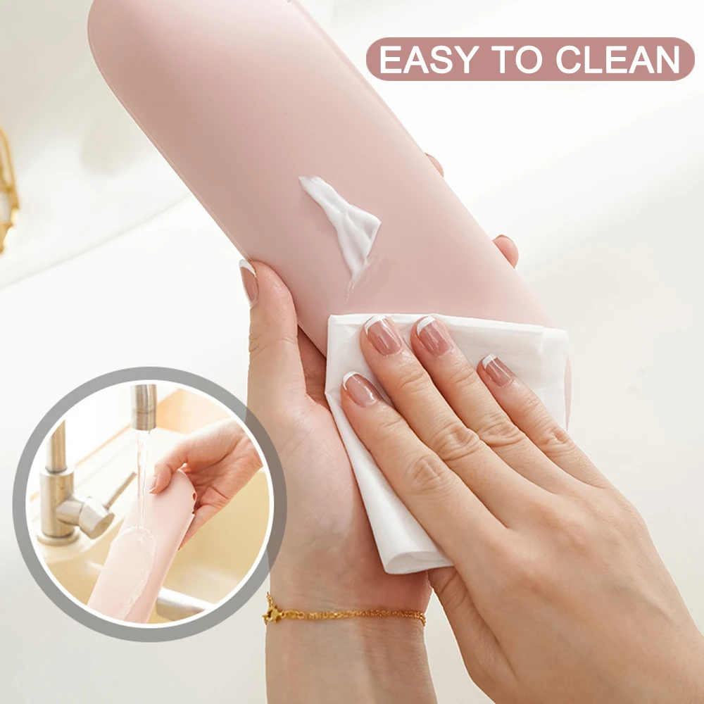 Travel Magnetic Silicone Makeup Brush Storage Bag Waterproof Anti-Drop Portable Brush Holder Sleek Makeup Tool Organizer