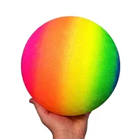 8.5 Inch Rainbow Playground Balls For Kids Kindergarten School Backyard Park Beach Fun Stuff Outdoor Toys Spielzeuge Kinder 1