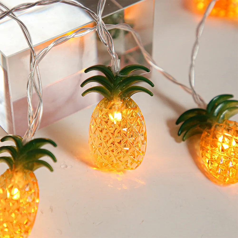 20LED Pineapple String Light Cartoon String Light Hawaii Party Decor Pineapple Fairy Lights Birthday Wedding Lamps 3 Meters