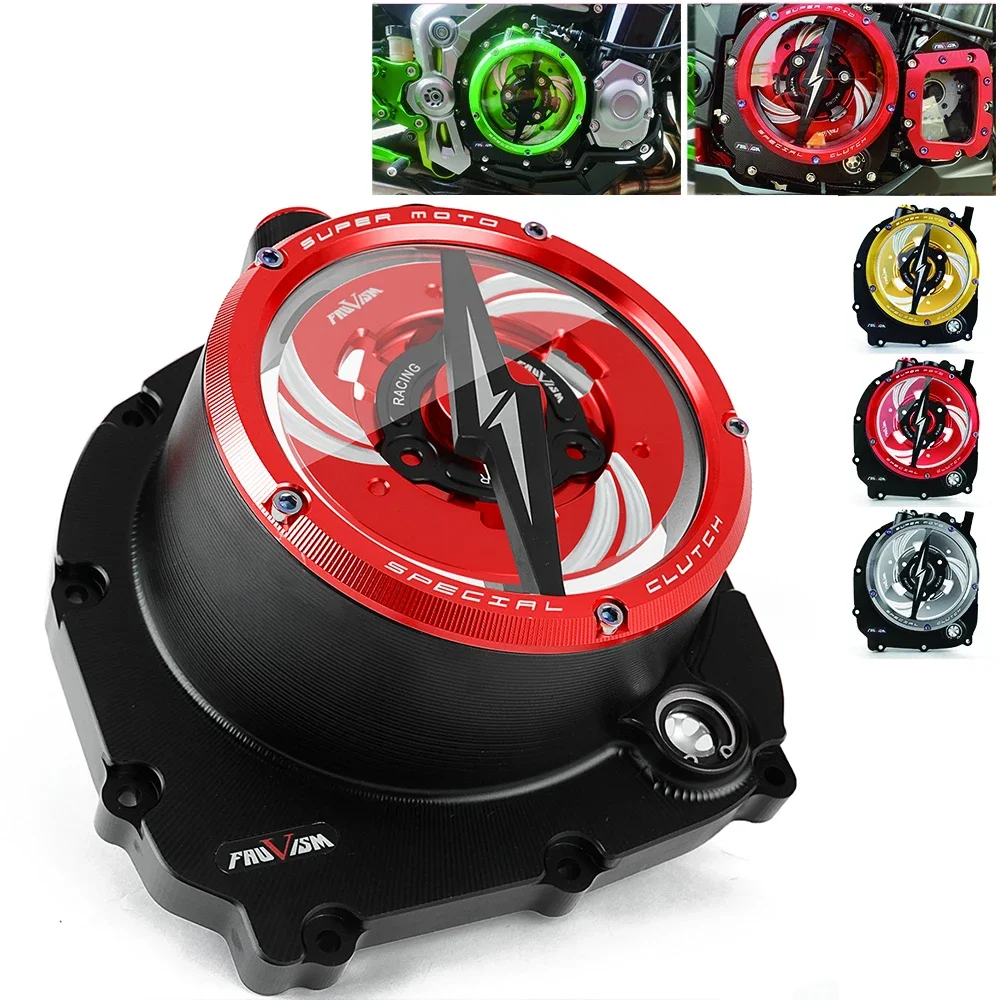 Clear Clutch Cover Spring Retainer Guard For Kawasaki Z900RS ZR900