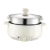 Electric Cooking Pot Nonstick 1.7L Stainless Steel Multifunctional 3 Gear Electric Skillet for Noodles Ramen Porridge Eggs 5