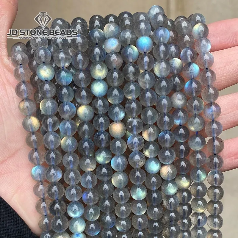 Loose Spacer Beads Bead Jewelry Making Loose Gemstone Beads Beads Jewelry Loose Beads Loose Labradorite Beads Loose Gemstone Jewelry Natural Gray Labradorite Stone Beads
