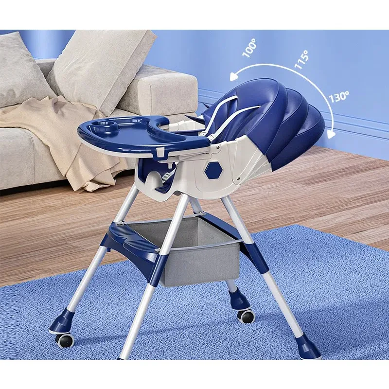 Baby Multifunctional Design Dining Chair Foldable and Portable for Home Use Children Multifunctional Adjustable Dining Chair