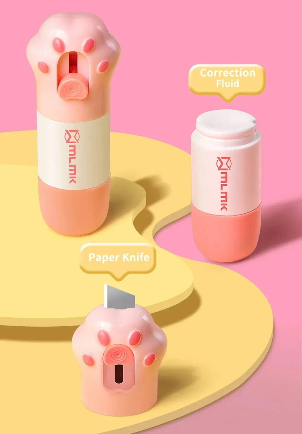 열감지지우개가 있는 언박싱 나이프 편지 개봉기 소형 박스 커터 열감지지우개 데이터 보호 도구 가정 및 사무실용