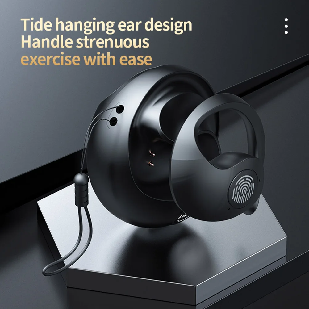 무선 블루투스 오픈 이어 OWS 이어버드, 마이크 오버 이어후크 헤드셋, 스포츠용 휴대용 HIFI 헤드폰