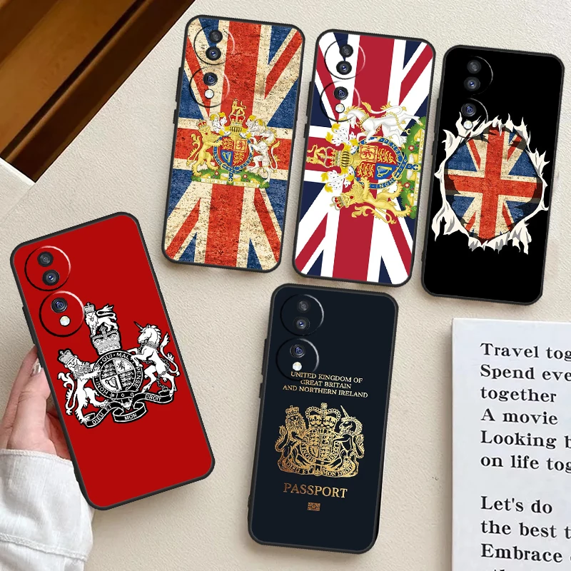 Inghilterra British Uk Union Jack Flag Case Per Honor X9B X8B X9A X8A X6A X7A X7 X8 X9 Cover Per Honor Magic 5 6 Pro 50 70 90 Lite