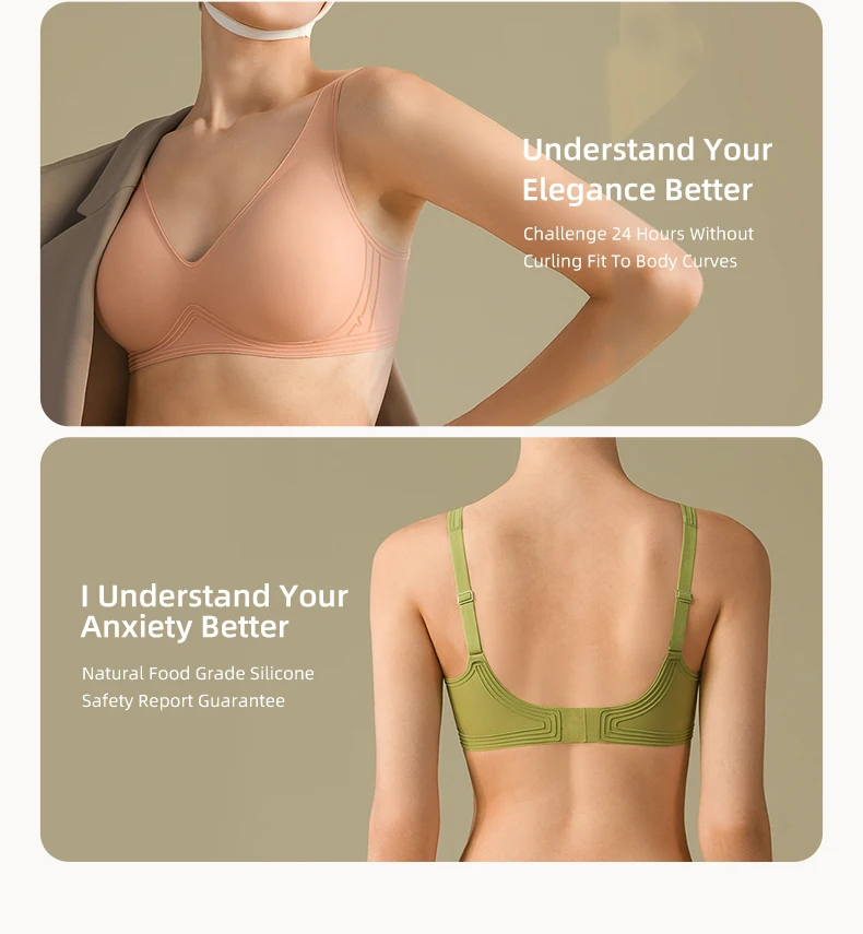 SUJIIN Seamless Push Up Bra for Women Wireless Padded Smooth Invisible Comfortable Bra Woman Breathable Bralettes Woman MX179