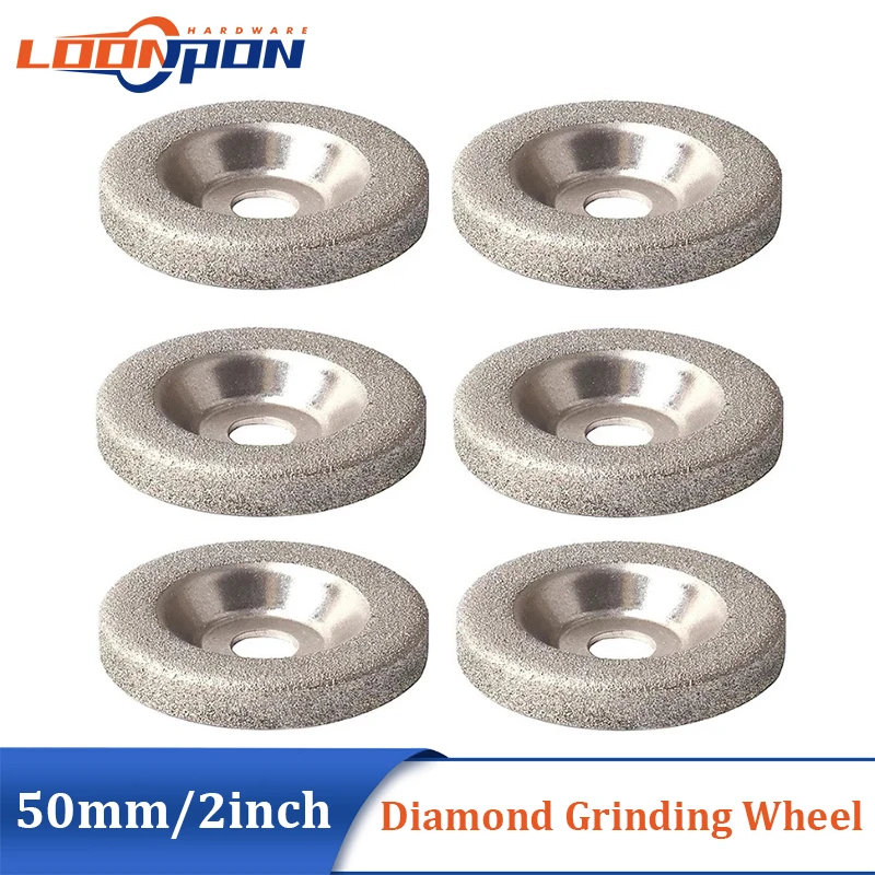 50mm Diamond Grinding Wheel Electroplated Circle Disc Grinder Stone Cutting Rotary Tool for quick removal trimming