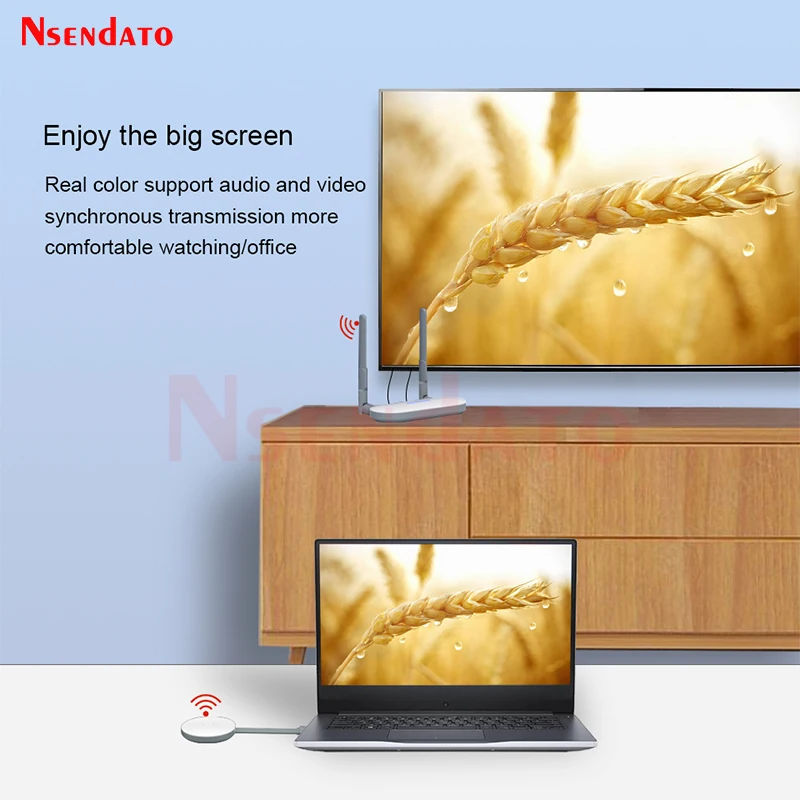 50m 5G HDMI Wireless Extender Wifi Display Dongle HDMI Video Transmitter Receiver Kit Wireless HDMI TV Stick Adapter for PC TV