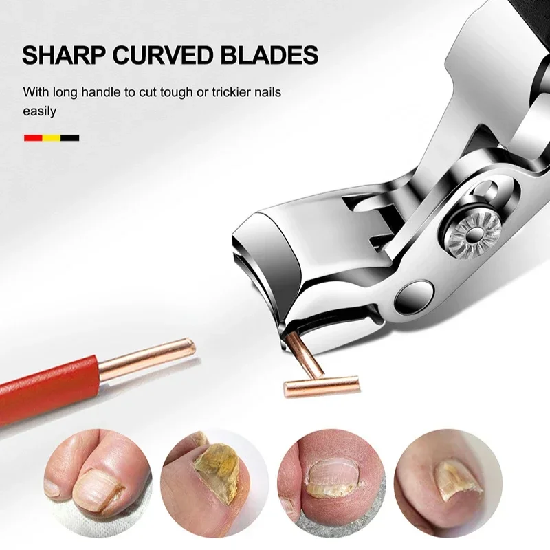 New Anti-Splash Toe Nail Clippers Large Thick Hard Special Nail Clippers Diagonal Pliers Scissors Household Manicure Tools