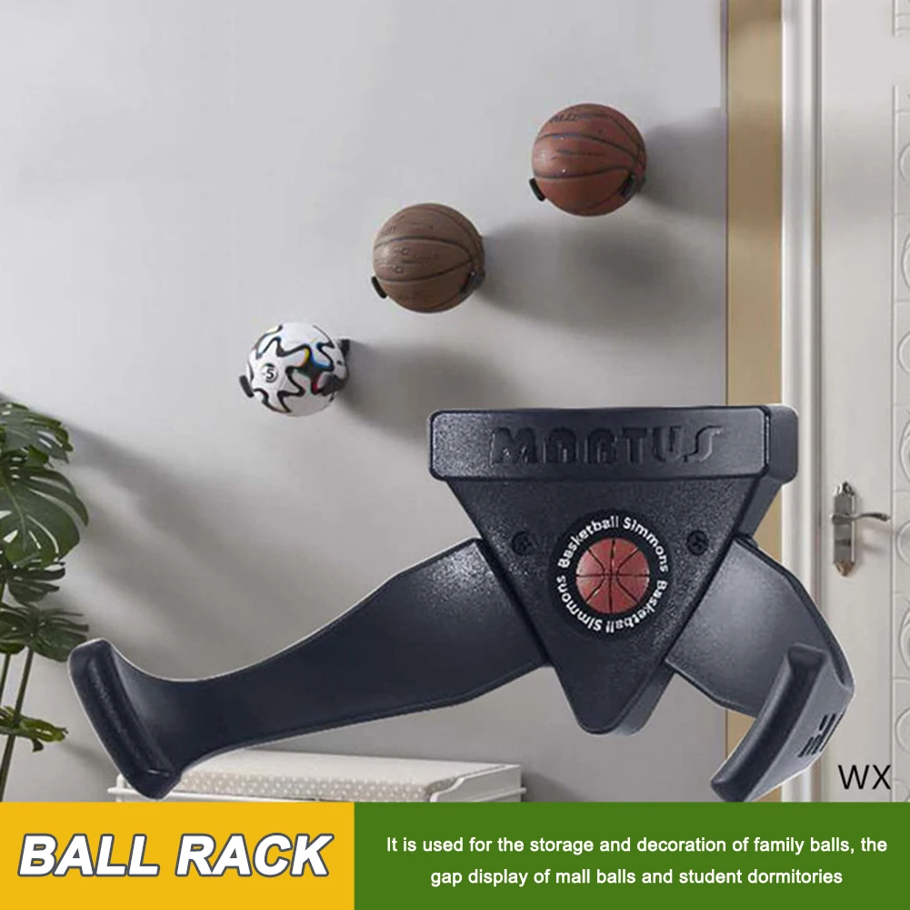 Wall Mount Sports Basketball Display Rack Ball Holder For Soccer Football Ballss 