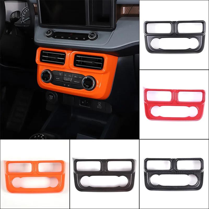 

For Ford Maverick 2022 ABS Car Air Conditioning Vent Frame Decorative Cover Adjustment Frame Sticker Car Interior Accessories