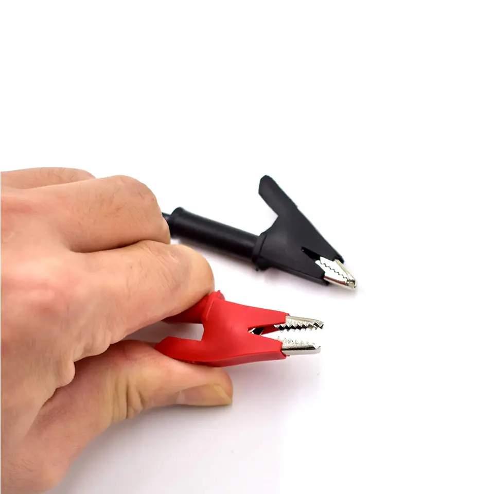 2 Pcs 15A 1M Dual Ended Crocodile Alligator Clips Test Lead Alligator Clips to Alligator Clip Heavy Duty Silicone Test Leads image 6
