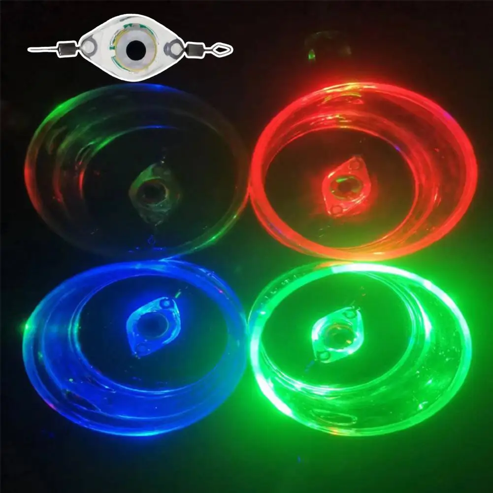 Mini Underwater Fishing Lamp Waterproof LED Fish Eye Luring Light Submersible Deep Drop Fish Attraction Gathering Lamp Accessori