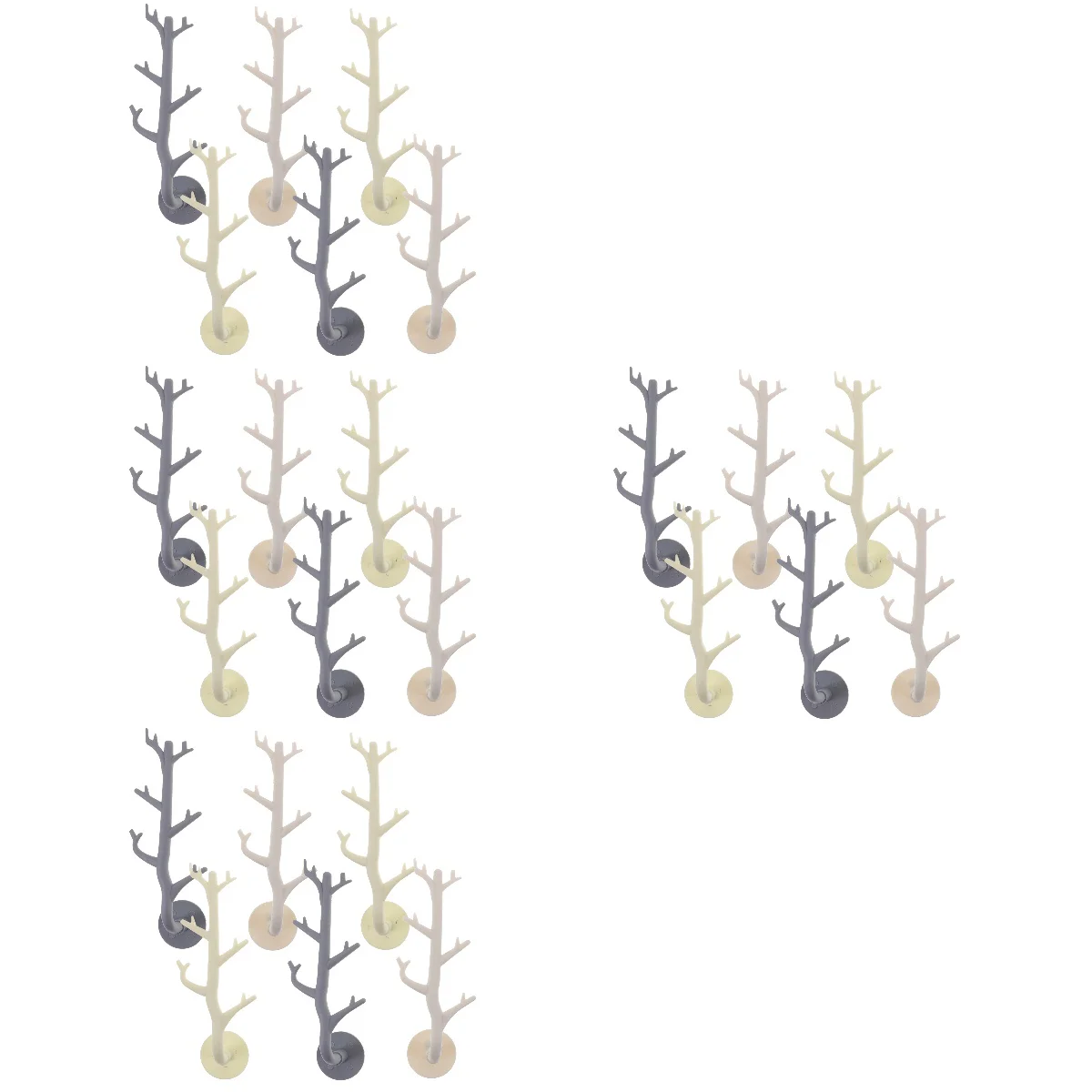 

24 pcs Punch Free Tree Branch Wall Hooks Pastoral Style Coat Hanging Hooks Wall Hooks