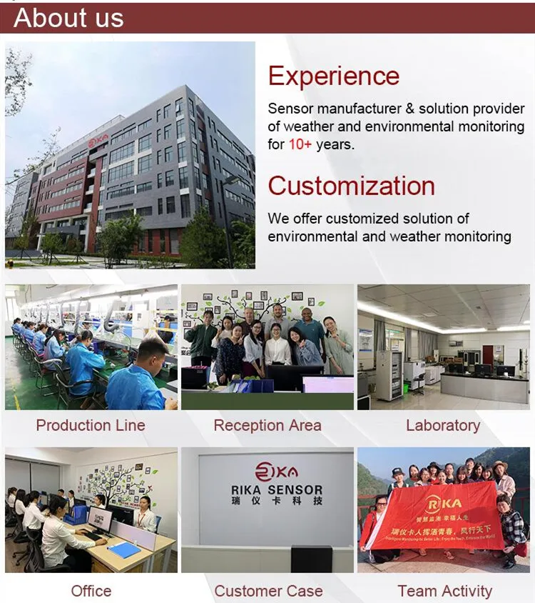 RK900-10 풍력 온도 습도 비 태양 복사 센서가 장착된 고성능 미니 초음파 기상 관측소