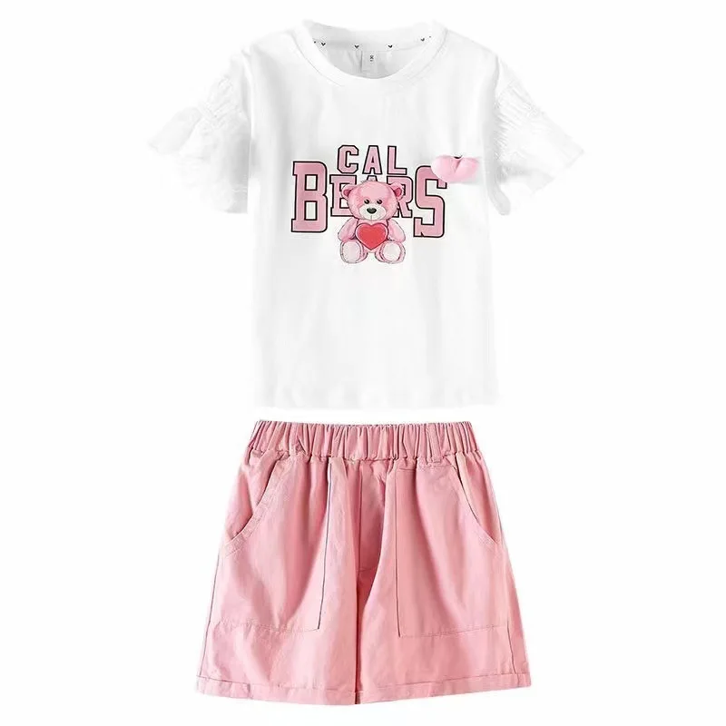 2025年夏 子供服 女の子 スポーツウェア セットアップ ティーン