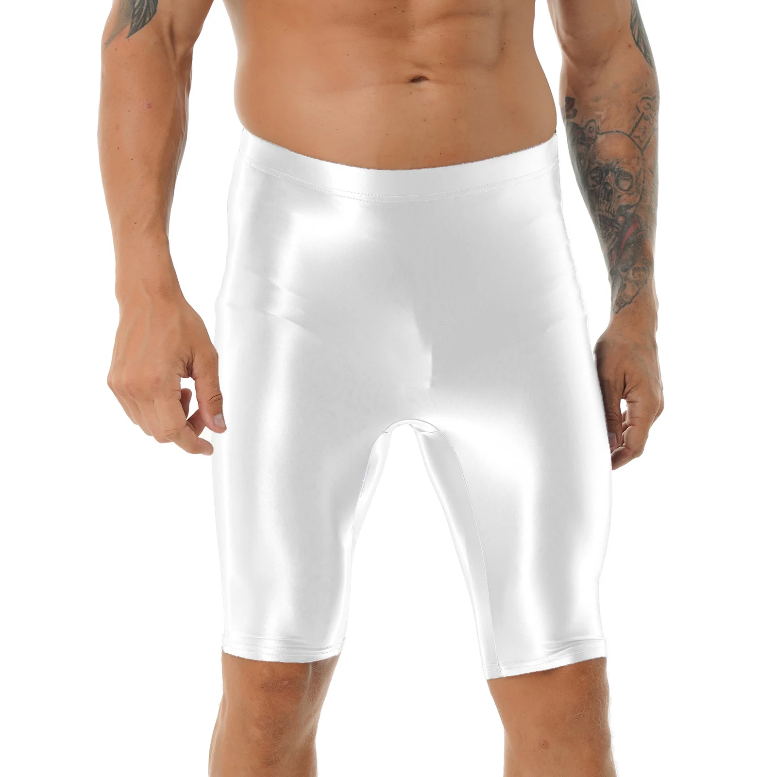 Pantalon Cortos De Natación Brillant Para Hombre, Ropa De Baño, Bóxer Brillante, Mallas Elásticas Lisas, Para Entrenamiento, Deporte, Gimnasio, Yoga, Surf - AliExprs