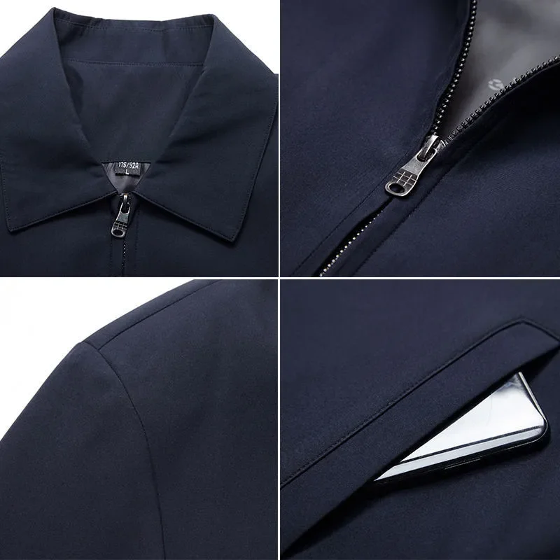 Spring Autumn New Coat Aviation Pilot Aircraft Airbus A320 Casual Loose Flip Collar Zipper Jacket 4