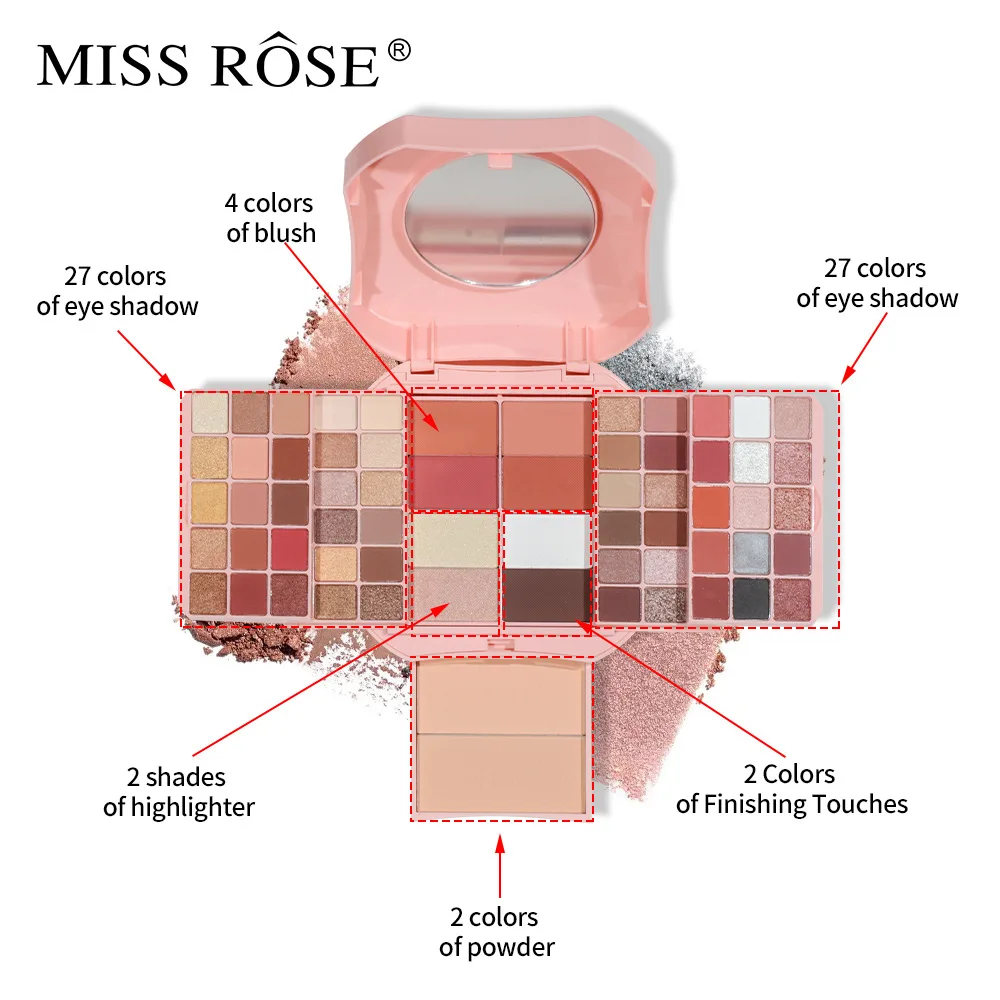 Pro All in One Makeup Gift Kit Set Box Full Women Waterproof Eyeshadow Palette Make Up Eye Shadow Blush Bronzer Contour Brushe