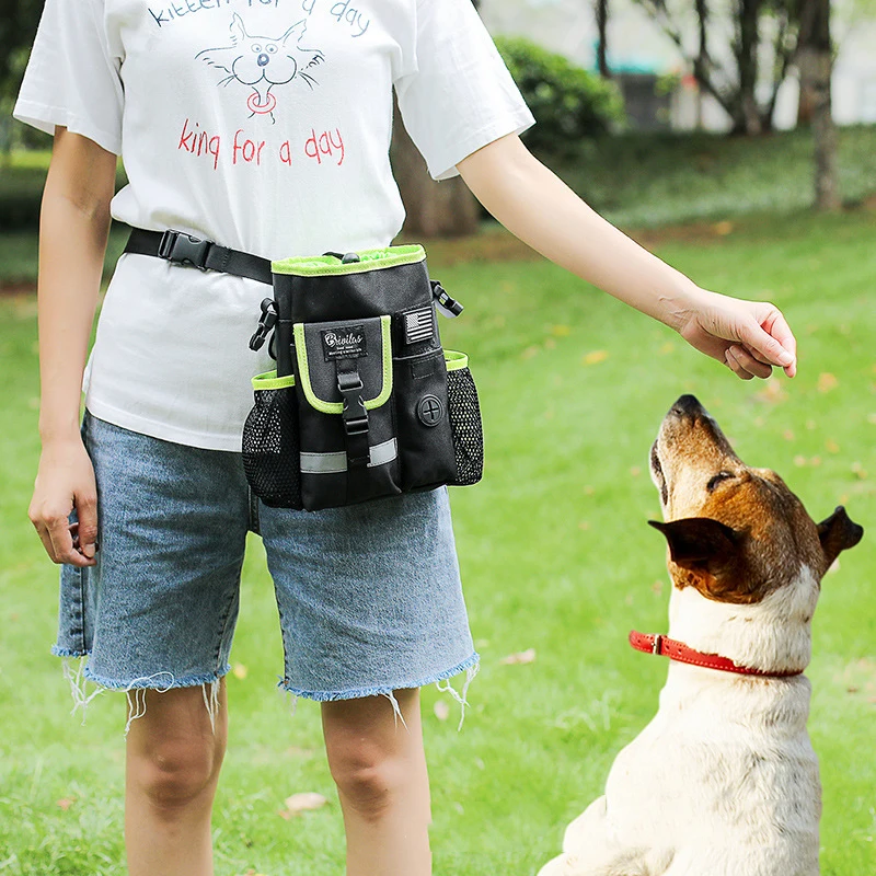 Multi-function Running Waist Bag Dog Training Waist Bag Travel Sports Pet Carry Snacks Garbage For Dog Leash