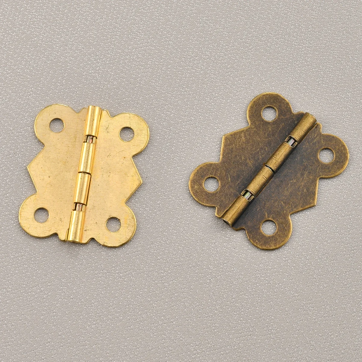 Antique butterfly small hinge cabinet hardware accessories lace hinge wooden box 90 degrees 180 degrees hinge.