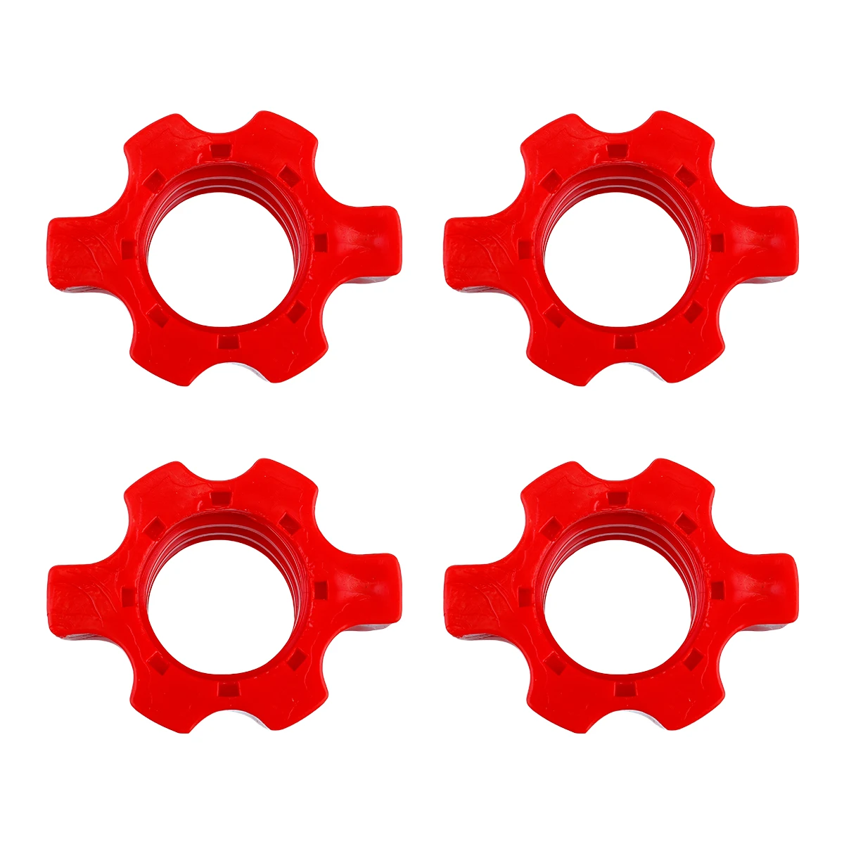

4 Pcs Professional Dumbbell Bar Nut Dumbbell Rod Nut Plastic Spinlock Collars Fixing Screws Clamp Fitness Equipment Accessories