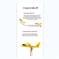 DIY RC Planes for Kids, Remote Control Airplanes Outdoor 2.4GHz 2-CH DIY Easy to RC Airplane Yellow 1