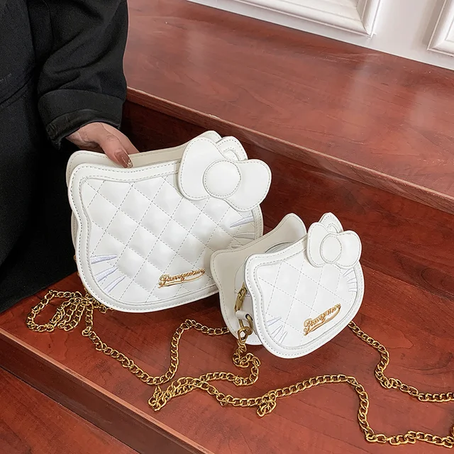 Hello Kitty Shoulder Bag Handbag Sanrio Cartoon Purses Crossbody Bag for Women Wallet Coin Purse Kawaii Valentine's Gifts 1