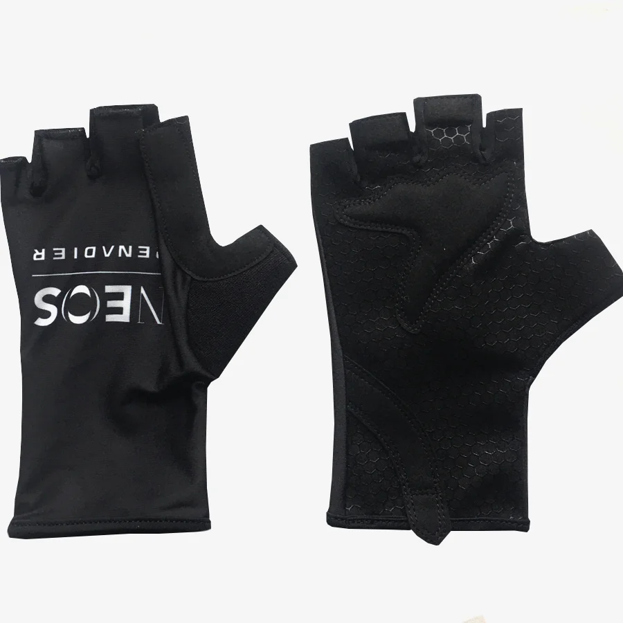 White CAJA RURAL Cycling Gloves Half Finger Men Women INEOS Team MTB Ropa Bike Gloves Running Fitness Gym Riding Bicycle Gloves 3