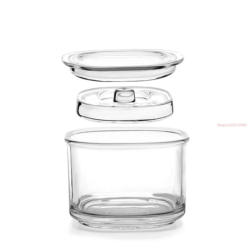 Korean Style Glass Kimchi Jars Household Transparent Light Stain Jars Thickened Glass Weight Stone with Lid Kitchen Kimchi Jars 5