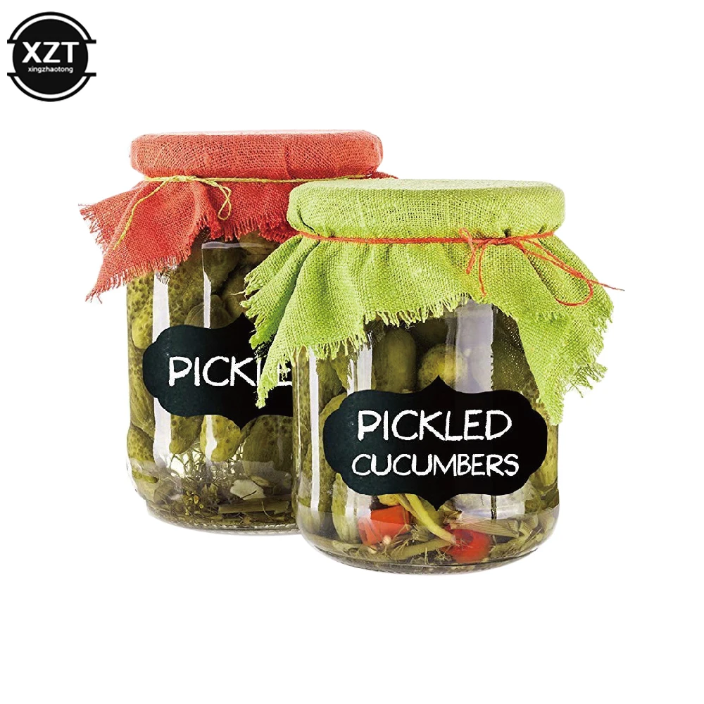 Description Picture 6 of item8-20pcs/Set Erasable Chalkboard Labels Waterproof Spice Sticker Craft Household Kitchen Spices Bottle Labels Blackboard Sticker