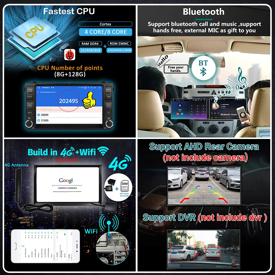 Radio para coche con pantalla de 7 pulgadas, Android 15, CarPlay inalámbrico, accesorio estéreo para KIA Ceed Venga 2007-2009, Bluetooth, autorradio, reproductor multimedia, 2 DIN, navegación GPS 5
