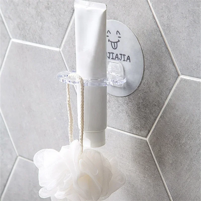 Toothbrush Holder Plastic Toothbrush Holder Toothpaste Storage Rack Toothbrush Dispenser Holder Wall Bathroom Accessories