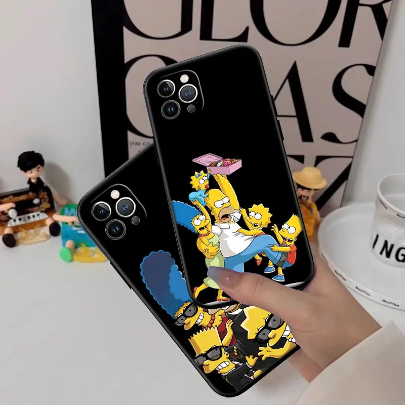 S-Simpsons Shell Protective Phone Case - Cartoon Design