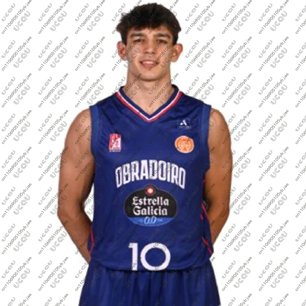 2026 남성 스포츠 캐주얼 농구 유니폼 홈 어웨이 티셔츠 남성 어린이 탱크탑 선물 스웨트셔츠 스페인 조끼 체육관 O-Obradoiro 10 9