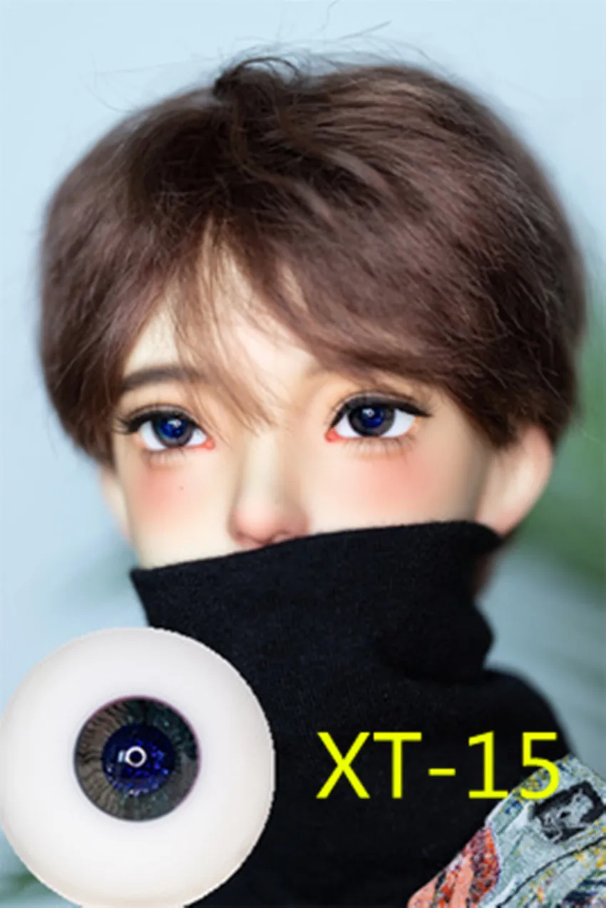 

BJD Glass eyeball 12mm,14mm,16mm Small iris Blue flash pupil black corrugated iris BJD 1/3 1/4 1/6 doll glass eyeball XT-15