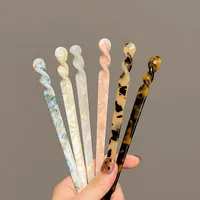 Vintage Chinese Style Hair Sticks for Women Girls Fashion Acetate Chopstick Shaped Hair Clips Pins Jewelry Hair Accessories 3