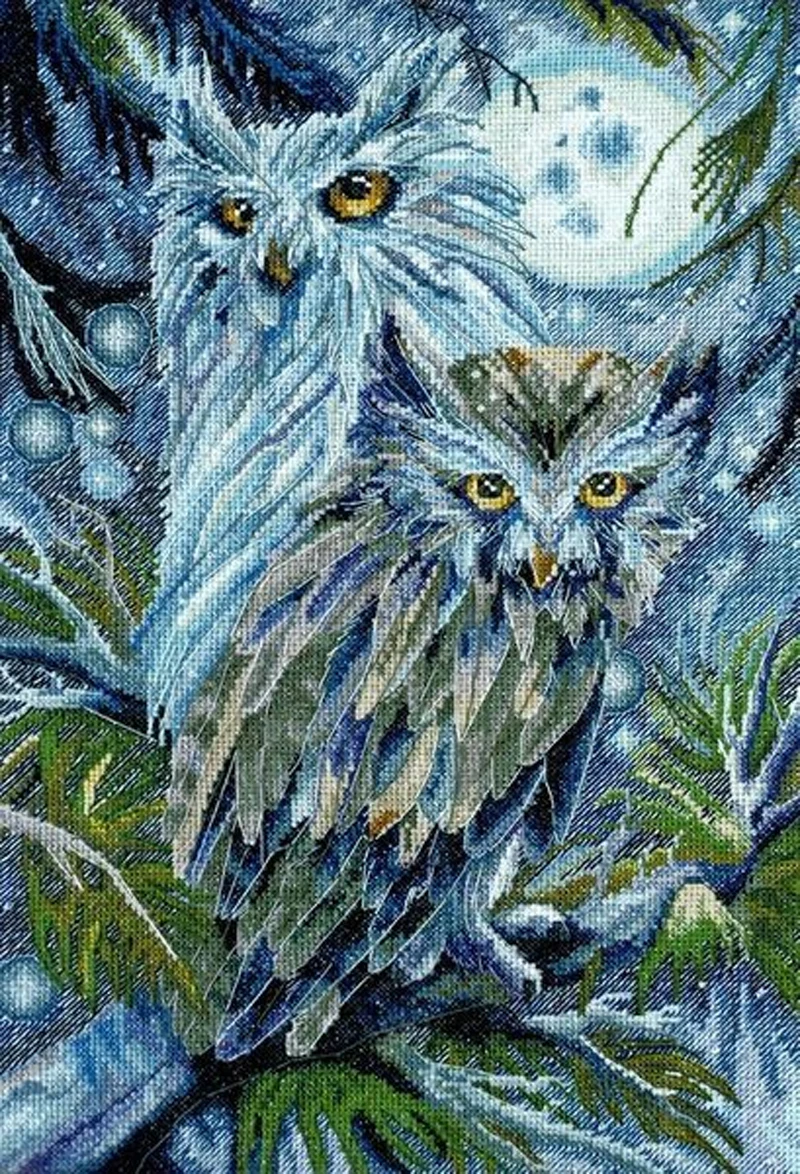 Top Manufacturer Embroidery Owls Funny Cross Stitch Kits nz with Cotton Flosses & Needlework Kit for Home Decor