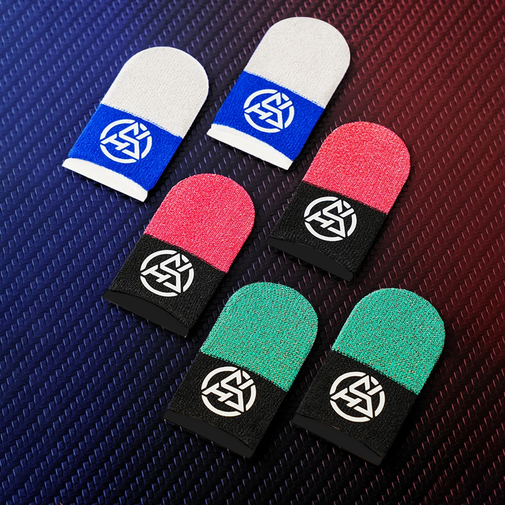 Mobile Finger Sleeve Breathable Nightlight Finger Covers Sweatproof Anti Slip Game Controller Finger Cover for PUBG Phone Games