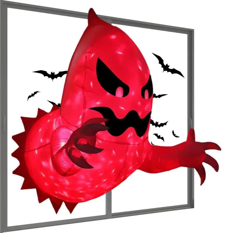 

Надувной призрак, украшение на Хэллоуин, светодиодное украшение, яркие цвета, украшения для сада, костюм на Хэллоуин